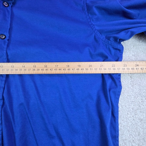 Buttercloth Mens Royal Blue Regular Fit Button Down Long Sleeve Shirt XL - Picture 9 of 9